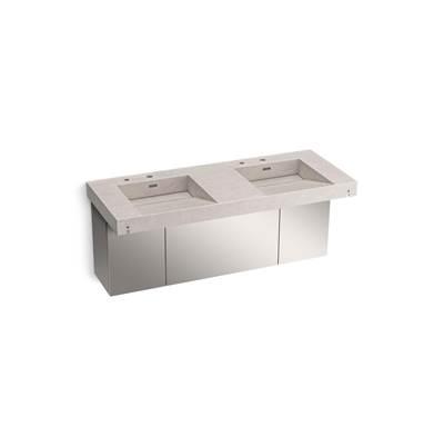 Kohler ConstellationE 60'' wall-mount basin lavatory system - Desertsilver by Kohler
