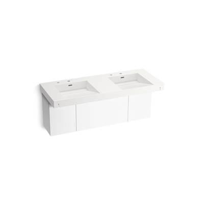 Kohler ConstellationE 60'' wall-mount basin lavatory system - Iconic White by Kohler