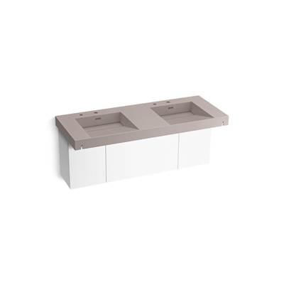 Kohler ConstellationE 60'' wall-mount basin lavatory system - Neutral Concrete by Kohler