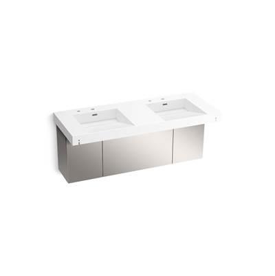 Kohler ConstellationE 60'' wall-mount basin lavatory system - Glacier White by Kohler
