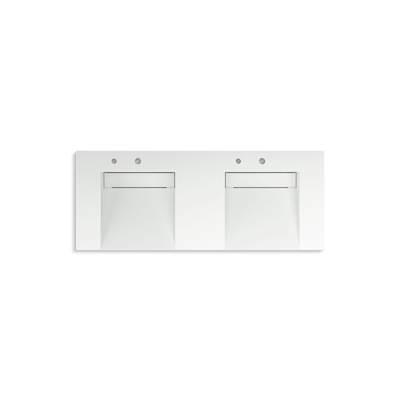 Kohler ConstellationE 60'' wall-mount basin lavatory system - Miami White by Kohler