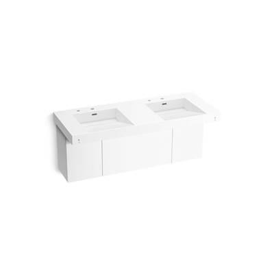 Kohler ConstellationE 60'' wall-mount basin lavatory system - Glacier White by Kohler