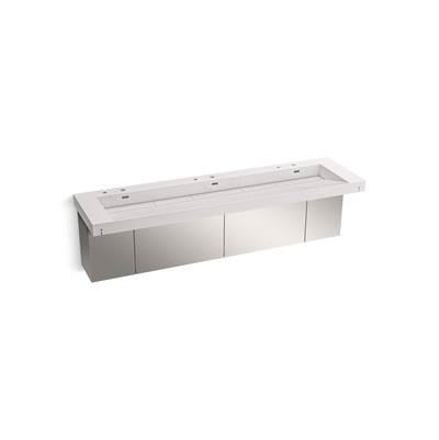 Kohler ConstellationE 60'' wall-mount basin lavatory system with backsplash - Et Statuario by Kohler