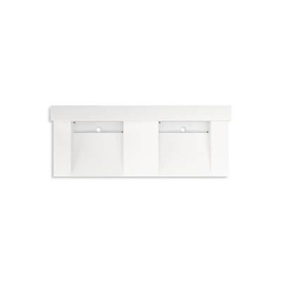 Kohler ConstellationE 60'' wall-mount basin lavatory system with backsplash - Iconic White by Kohler