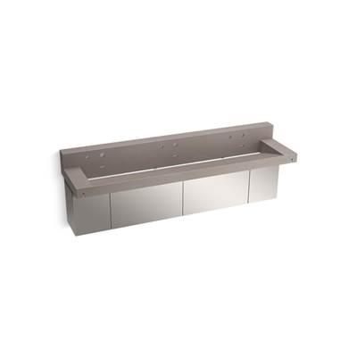 Kohler ConstellationE 90'' wall-mount trough lavatory system with backsplash - Concrete by Kohler