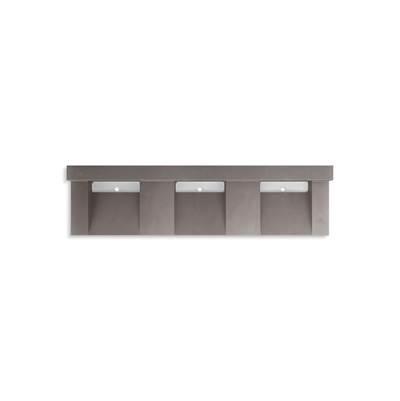 Kohler ConstellationE 90'' wall-mount basin lavatory system with backsplash - Ash Concrete by Kohler