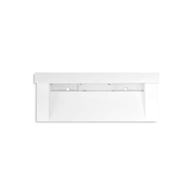 Kohler ConstellationE 60'' wall-mount trough lavatory system with backsplash - Glacier White by Kohler
