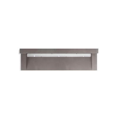 Kohler ConstellationE 90'' wall-mount trough lavatory system with backsplash - Ash Concrete by Kohler