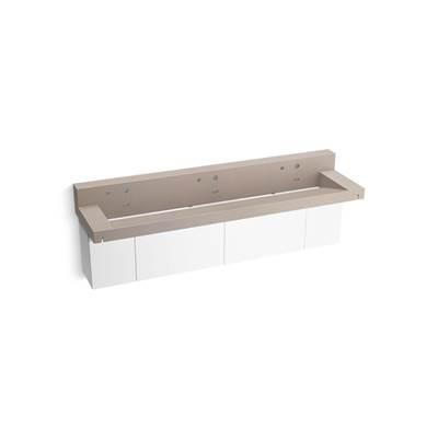 Kohler ConstellationE 90'' wall-mount trough lavatory system with backsplash - Canvas by Kohler