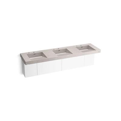 Kohler ConstellationE 90'' wall-mount basin lavatory system - Desertsilver by Kohler