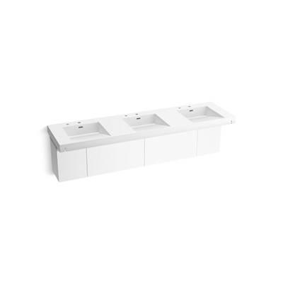 Kohler ConstellationE 90'' wall-mount basin lavatory system - Glacier White by Kohler