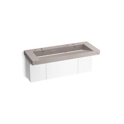 Kohler ConstellationE 60'' wall-mount trough lavatory system - Neutral Concrete by Kohler