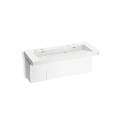 Kohler ConstellationE 60'' wall-mount trough lavatory system - Miami White by Kohler