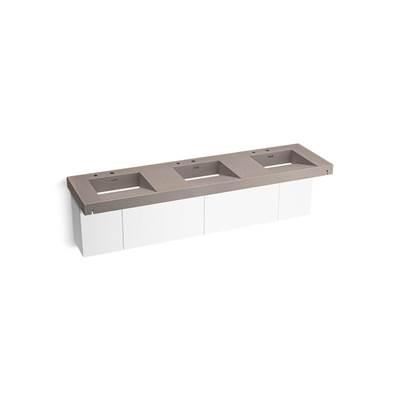 Kohler ConstellationE 90'' wall-mount basin lavatory system - Concrete by Kohler