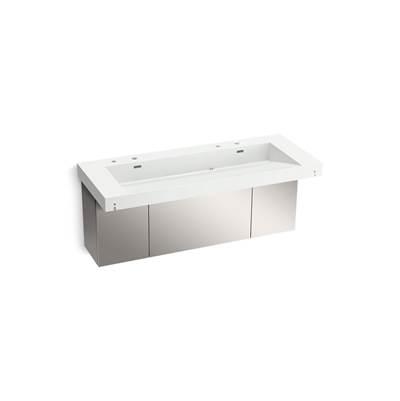 Kohler ConstellationE 60'' wall-mount trough lavatory system - Miami White by Kohler