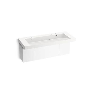 Kohler ConstellationE 60'' wall-mount trough lavatory system - Iconic White by Kohler
