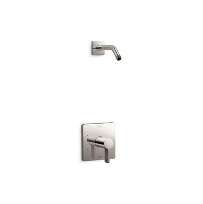 Kohler Parallel Rite-Temp shower trim kit, without showerhead - Vibrant Polished Nickel by Kohler