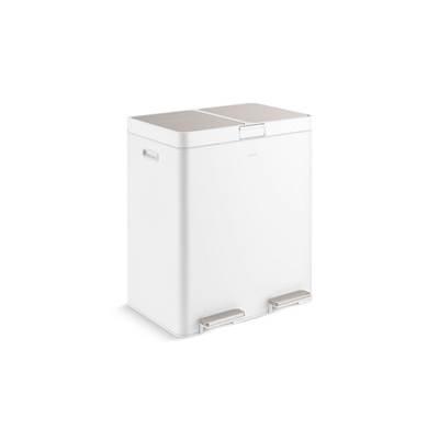 82-liter stainless steel dual-bin step trash can by Kohler