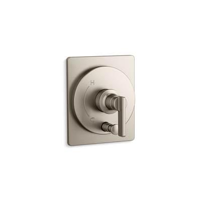 Kohler CastiaE by Studio McGee Rite-Temp valve trim with push-button diverter - Vibrant Brushed Nickel by Kohler