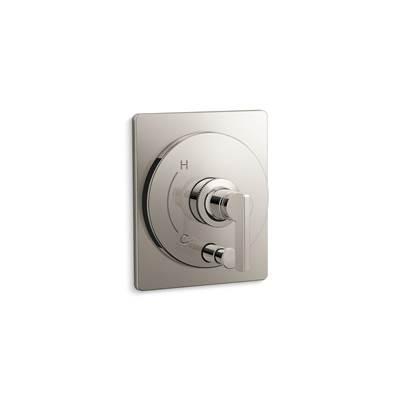 Kohler CastiaE by Studio McGee Rite-Temp valve trim with push-button diverter - Vibrant Polished Nickel by Kohler
