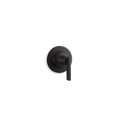 Kohler CastiaE by Studio McGee MasterShower transfer valve trim with lever handle - Matte Black by Kohler