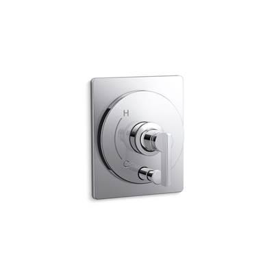 Kohler CastiaE by Studio McGee Rite-Temp valve trim with push-button diverter - Polished Chrome by Kohler