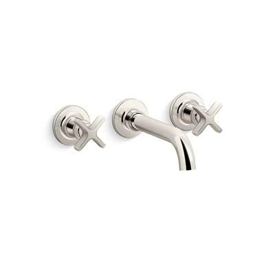 Kohler CastiaE by Studio McGee Wall-mount bathroom sink faucet trim, 1.2 gpm - Vibrant Polished Nickel by Kohler