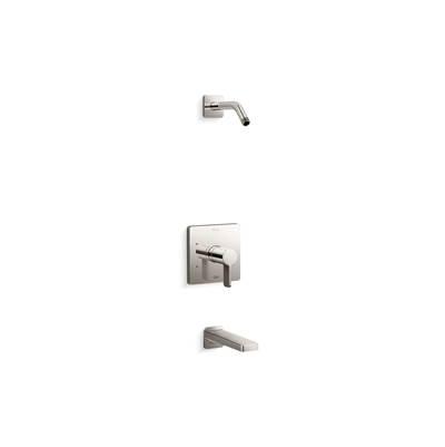 Kohler Parallel Rite-Temp bath and shower trim kit, without showerhead - Vibrant Polished Nickel by Kohler