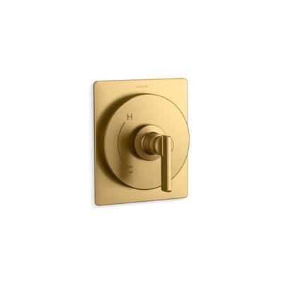 Kohler CastiaE by Studio McGee Rite-Temp valve trim - Vibrant Brushed Moderne Brass by Kohler