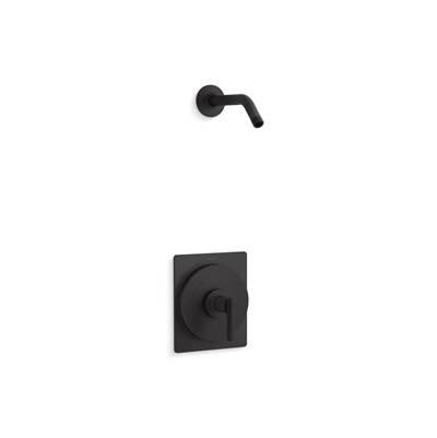 Kohler CastiaE by Studio McGee Rite-Temp shower trim kit, without showerhead - Matte Black by Kohler