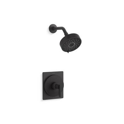 Kohler CastiaE by Studio McGee Rite-Temp shower trim kit, 1.75 gpm - Matte Black by Kohler