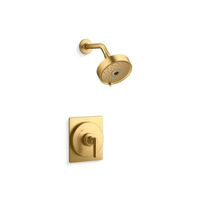 Kohler CastiaE by Studio McGee Rite-Temp shower trim kit, 1.75 gpm - Vibrant Brushed Moderne Brass by Kohler