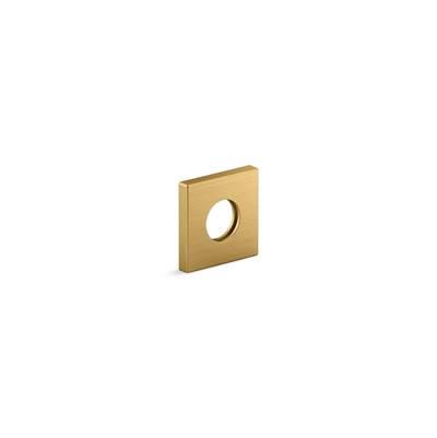 Kohler Shower arm trim kit, square - Vibrant Brushed Moderne Brass by Kohler