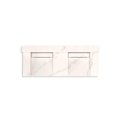 Kohler ConstellationE 60'' wall-mount basin lavatory system with backsplash - Et Cal Gold by Kohler