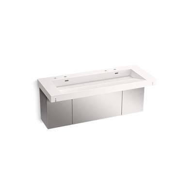 Kohler ConstellationE 60'' wall-mount trough lavatory system - Designer White by Kohler