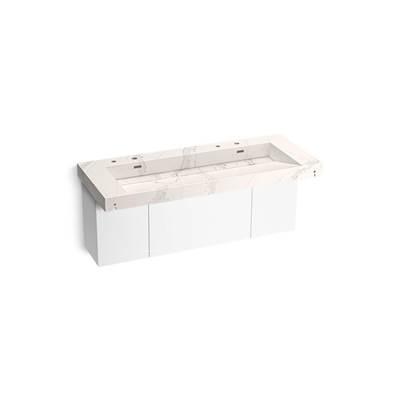 Kohler ConstellationE 60'' wall-mount trough lavatory system - Et Cal Gold by Kohler
