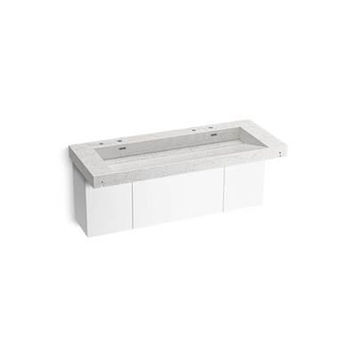 Kohler ConstellationE 60'' wall-mount trough lavatory system - Pearl Jasmine by Kohler