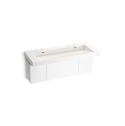 Kohler ConstellationE 60'' wall-mount trough lavatory system - Designer White by Kohler
