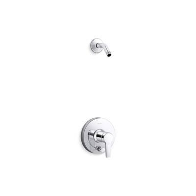 Kohler Pitch Rite-Temp shower trim kit with push-button diverter, less showerhead - Polished Chrome by Kohler