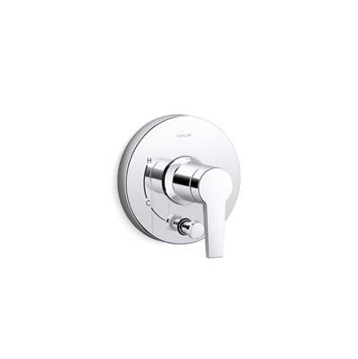 Kohler Pitch Rite-Temp valve trim with push-button diverter - Polished Chrome by Kohler