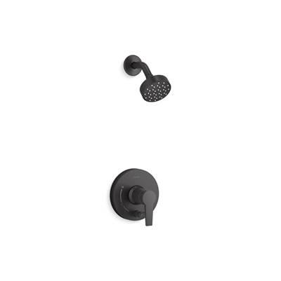 Kohler Pitch Rite-Temp shower trim kit with push-button diverter, 2.5 gpm - Matte Black by Kohler