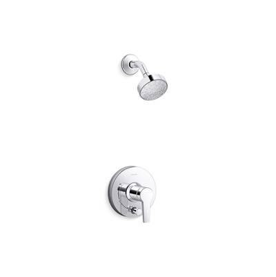 Kohler Pitch Rite-Temp shower trim kit with push-button diverter, 2.5 gpm - Polished Chrome by Kohler