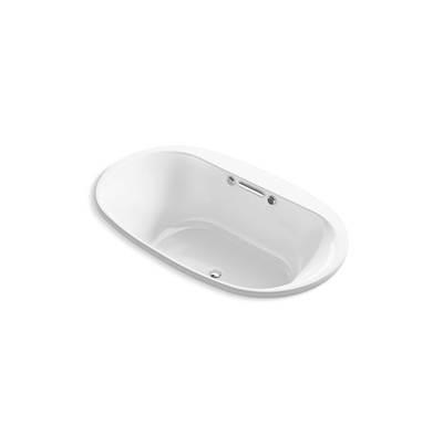 Kohler Underscore 71-1/2'' x 41-1/2'' drop-in Heated BubbleMassageE air bath with Bask heated surface - White