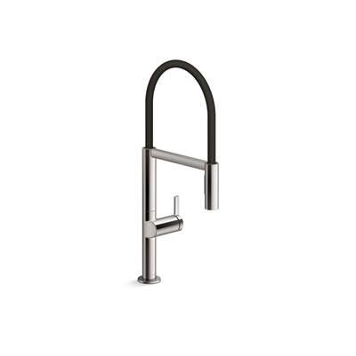 Components Semi-professional kitchen sink faucet with two-function sprayhead