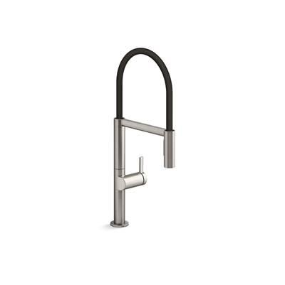 Components Semi-professional kitchen sink faucet with two-function sprayhead