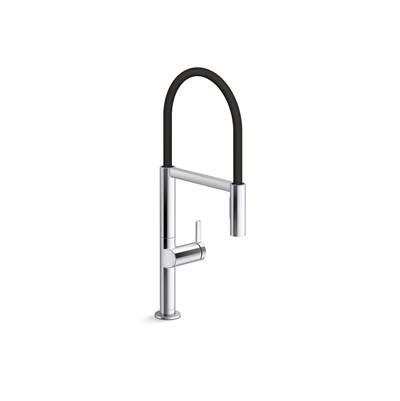 Components Semi-professional kitchen sink faucet with two-function sprayhead