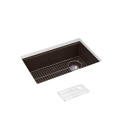 BillingsE 29'' undermount single-bowl kitchen sink - Matte Brown by Kohler