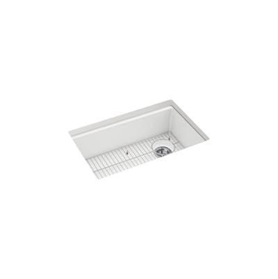 BillingsE 29'' undermount single-bowl kitchen sink - Matte White by Kohler