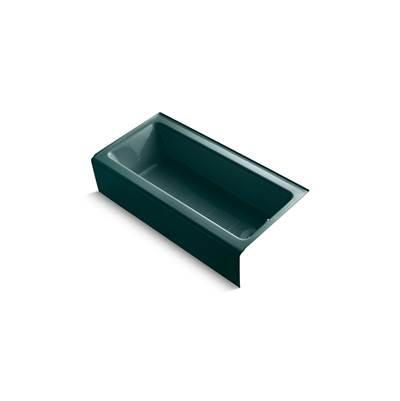Bellwether 60'' x 30-1/4'' alcove bath, right drain - Teal by Kohler