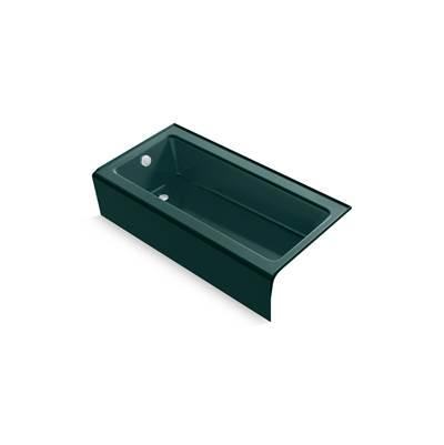 Bellwether 60'' x 30-1/4'' alcove bath, left drain - Teal by Kohler